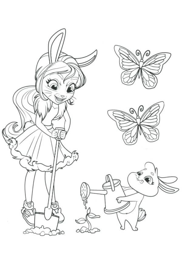 Garden Work coloring page