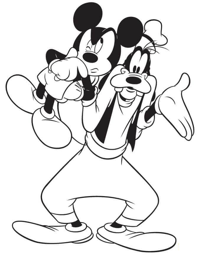 Free Printable Mickey Mouse Coloring Pages for Adults and Kids
