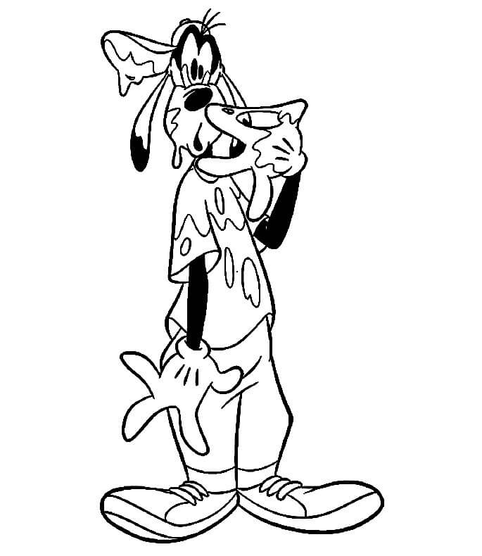 Goofy Slimy coloring page