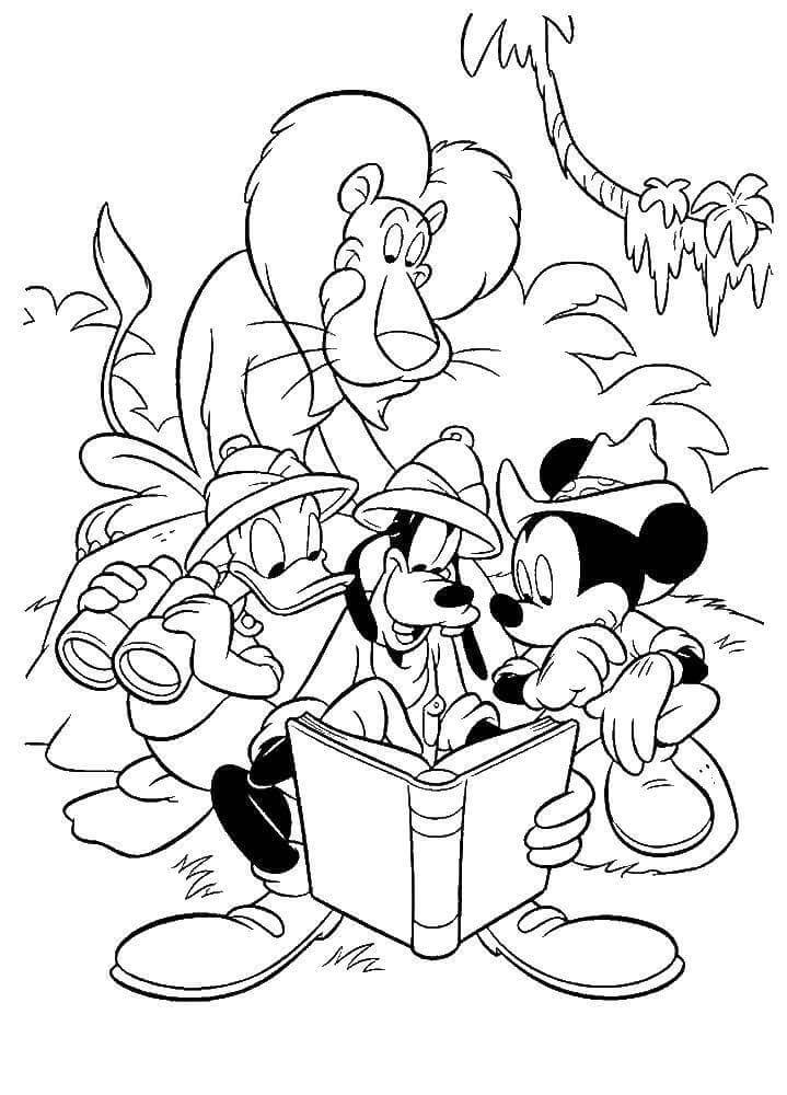 goofy birthday coloring pages