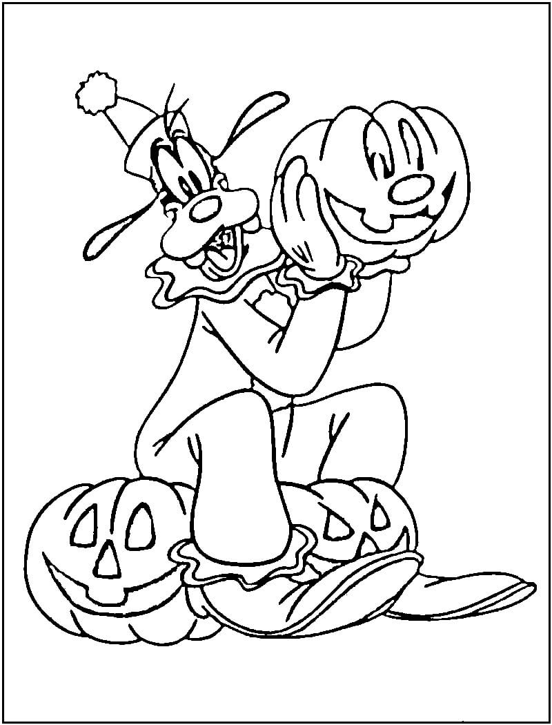 Goofy With Two Pumkins