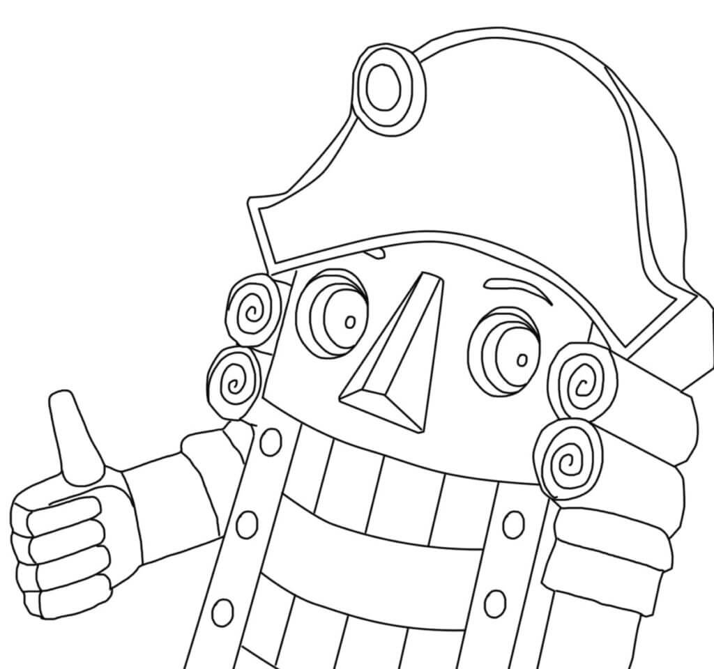 Happy Nutcracker coloring page