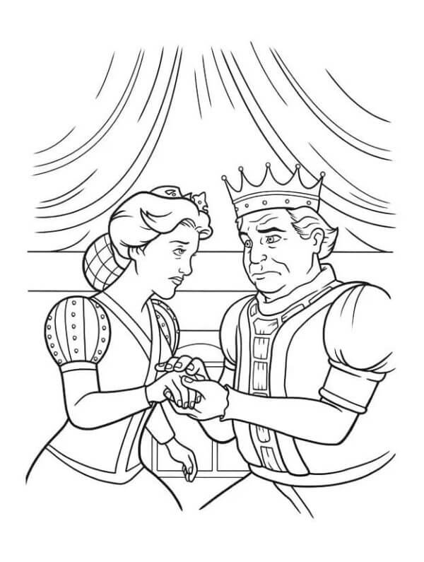 King And Queen coloring page