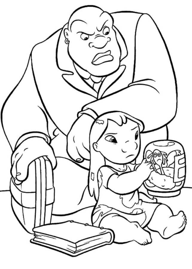 Lilo With Friends coloring page