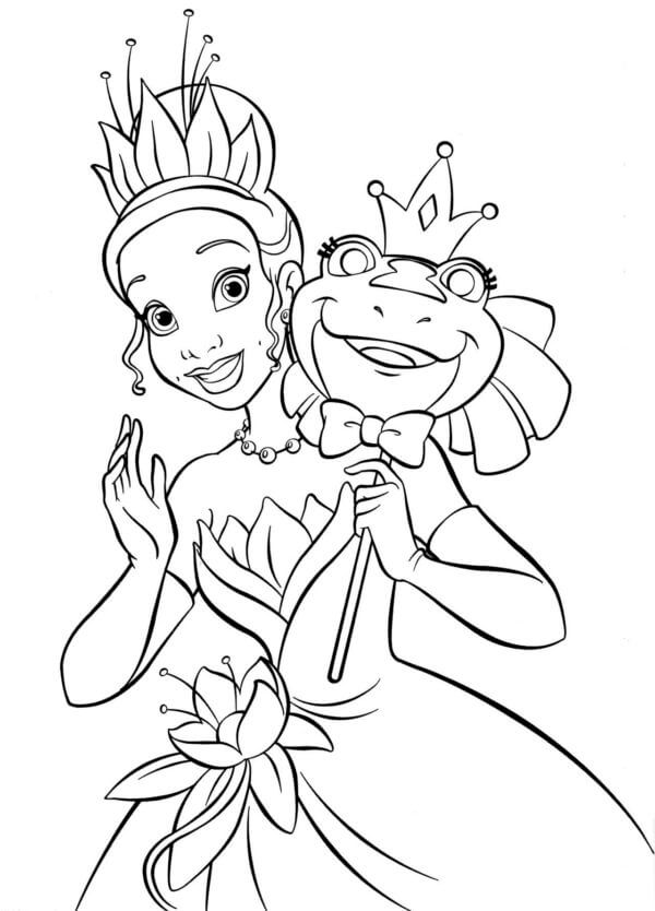 Masquerade And Frog Mask coloring page