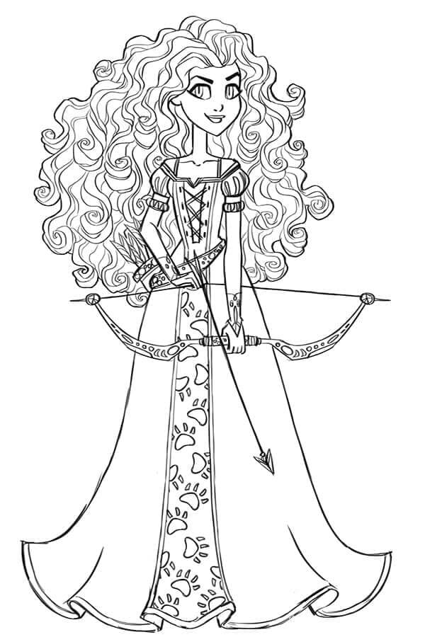 Merida Free Images coloring page