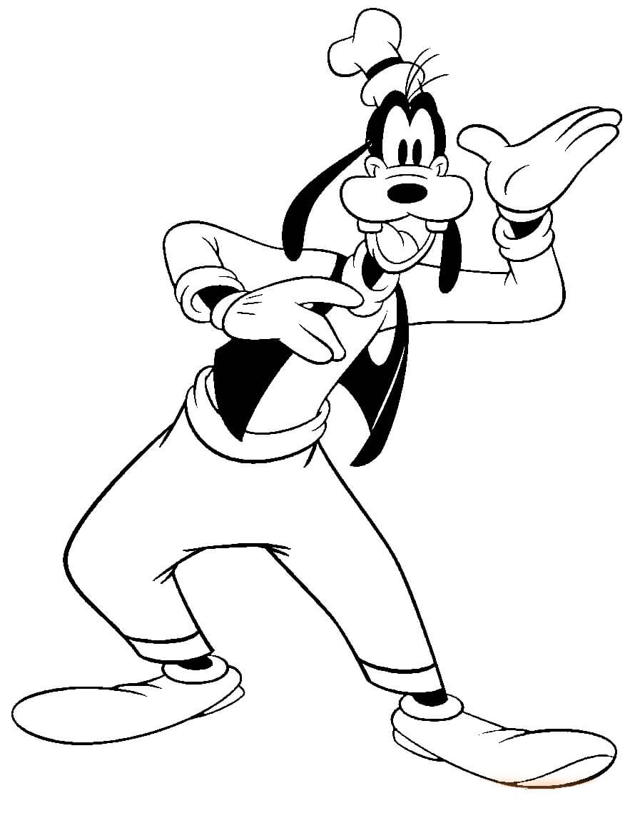 Normal Goofy coloring page - Download, Print or Color Online for Free