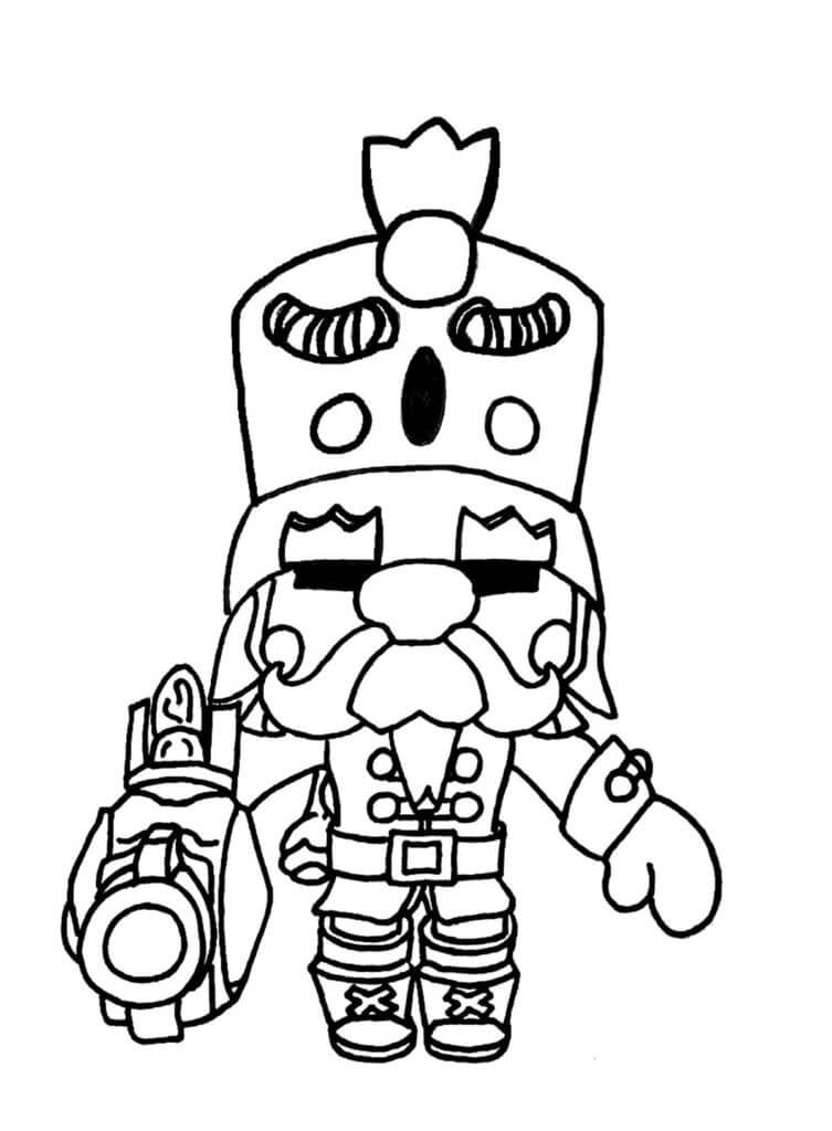 Nutcracker Gail Brawl Stars coloring page