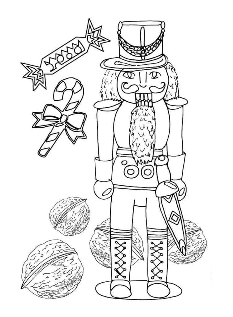 Nutcracker With Nuts And Sweets coloring page - Download, Print or ...