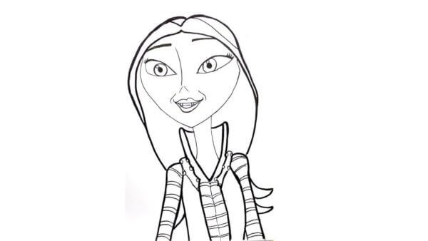 Oxana Hauntley Vampirina’s mother coloring page