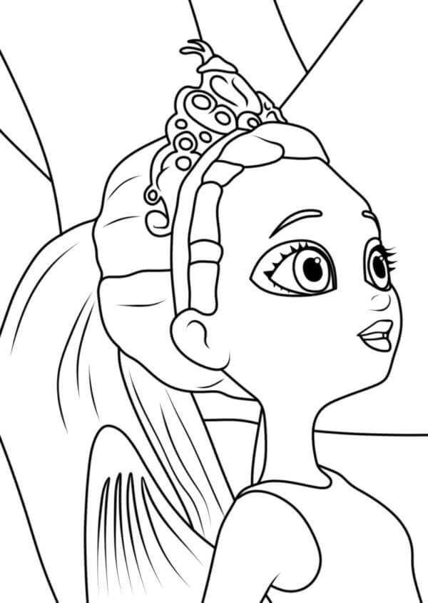 Portrait of Character of Enchantimals coloring page