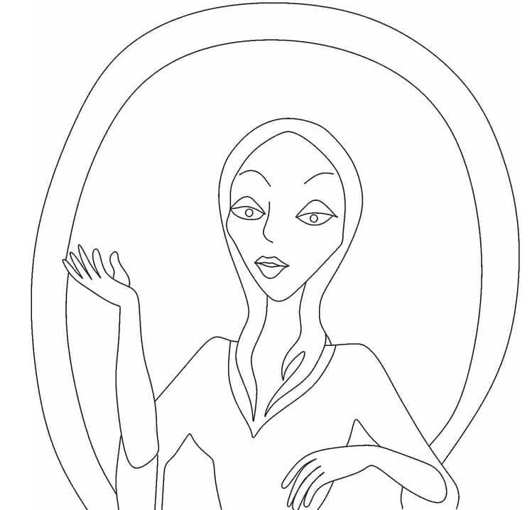 Portrait of Morticia Addams