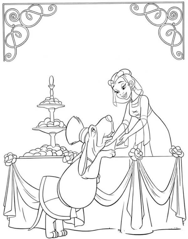 Preparation For The Celebration coloring page