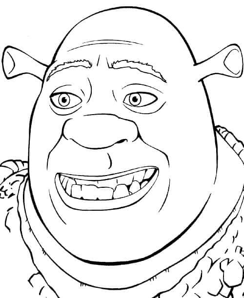 Shrek Head coloring page