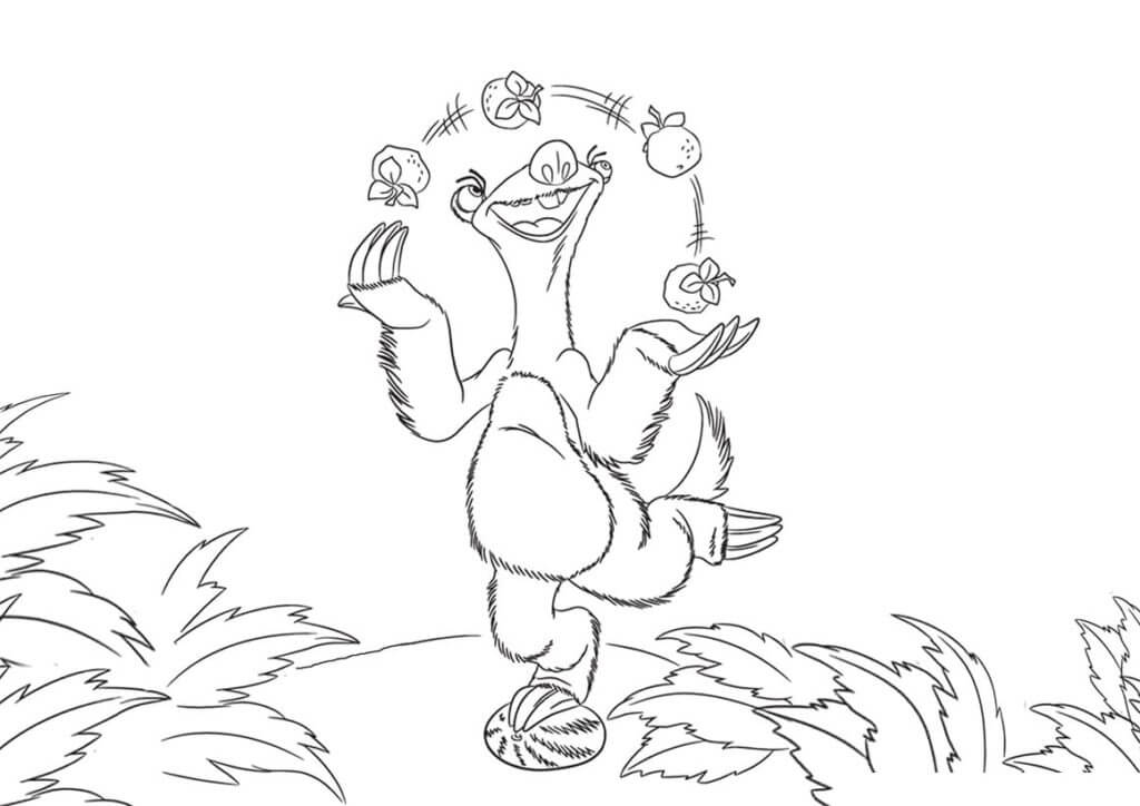 Sid Juggles coloring page