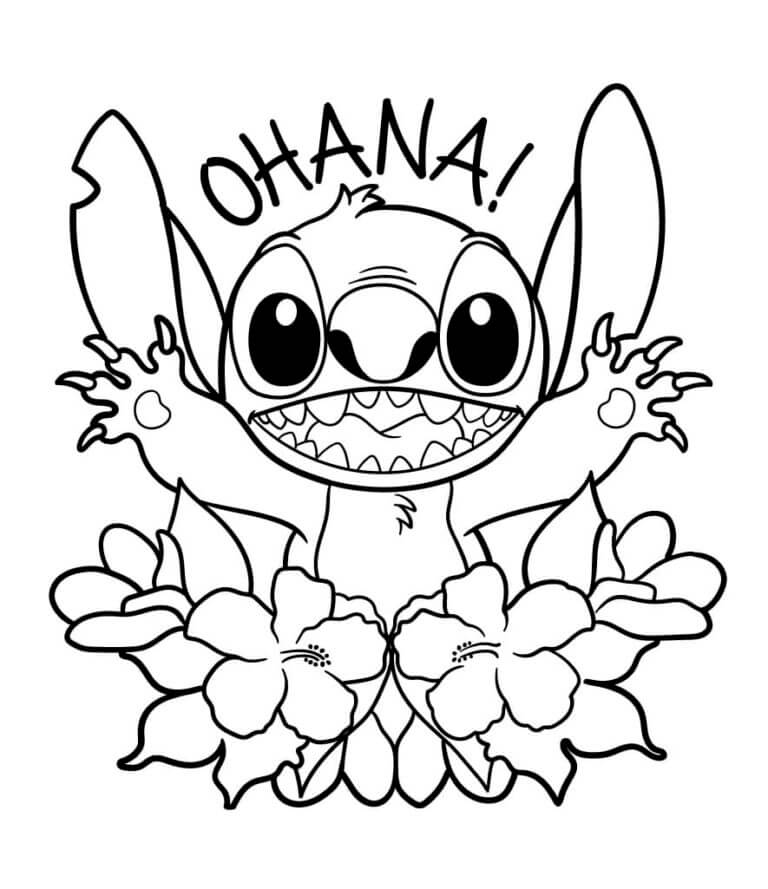 Surprise Jumped Out Of The Flowers coloring page