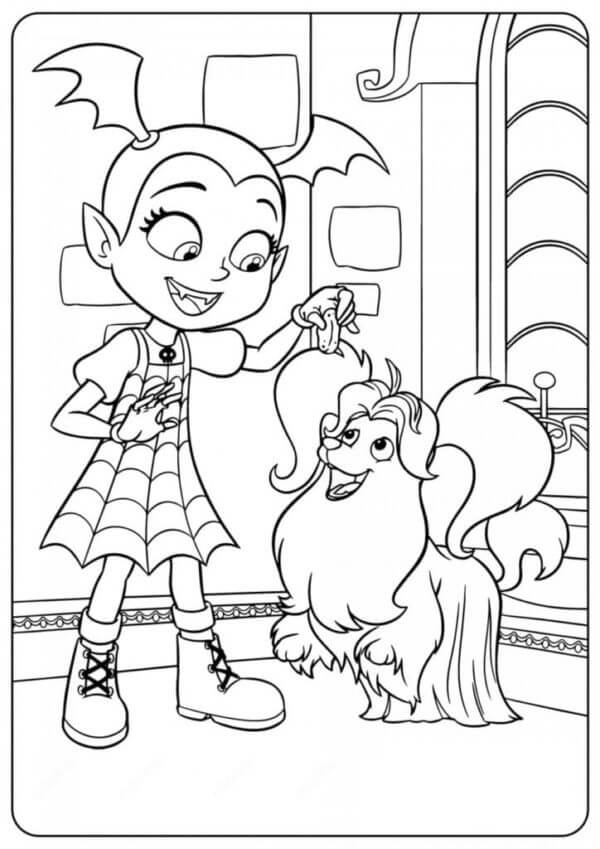 Tasty Treats For An Obedient Doggie coloring page