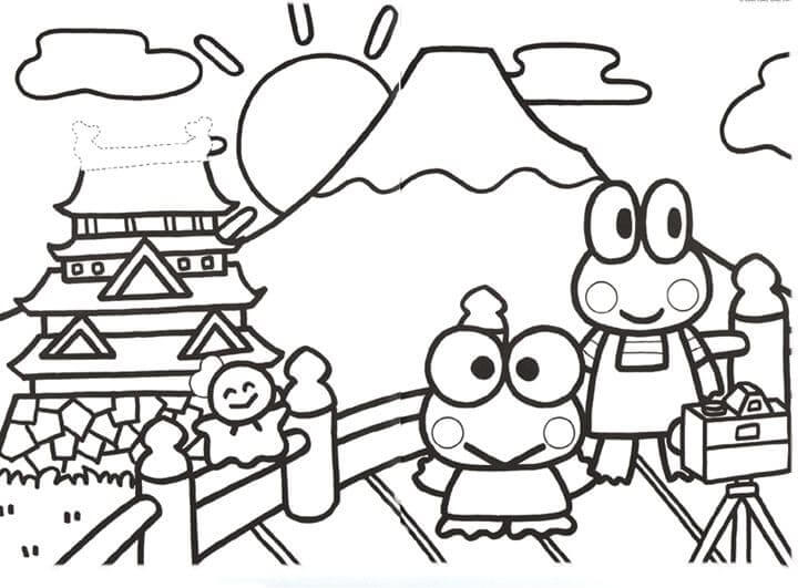 Tour Around The World coloring page