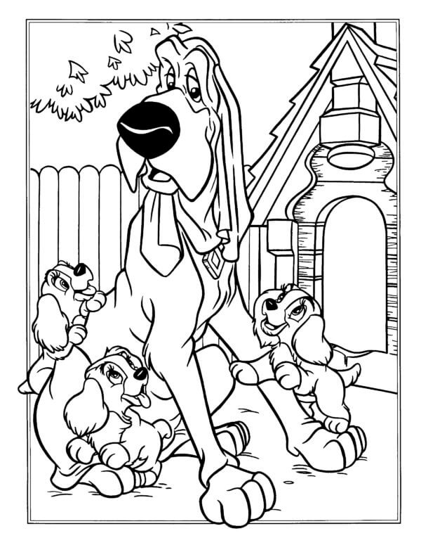 Trustee Looks After The Kids coloring page