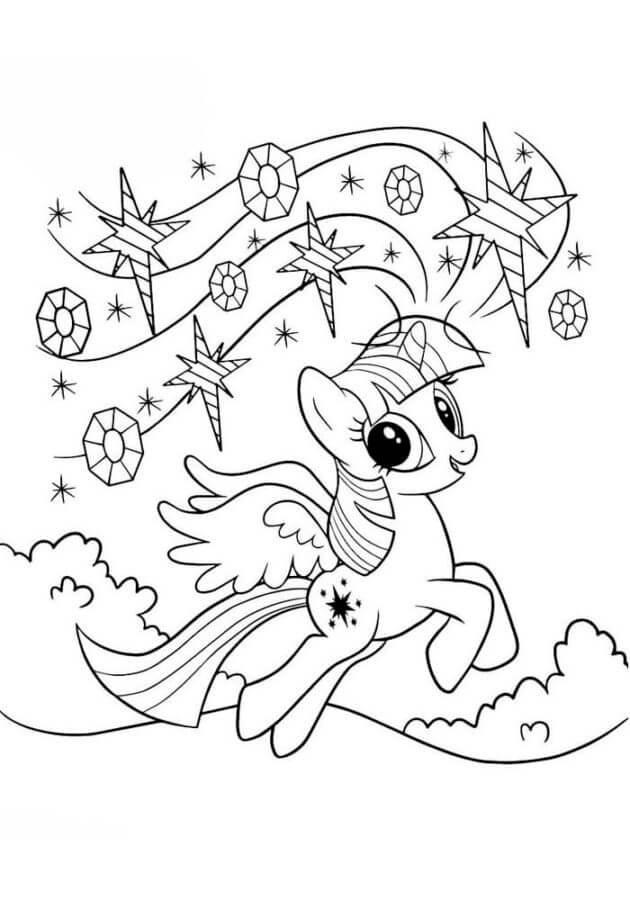 Twilight Sparkle Rides In The Constellation