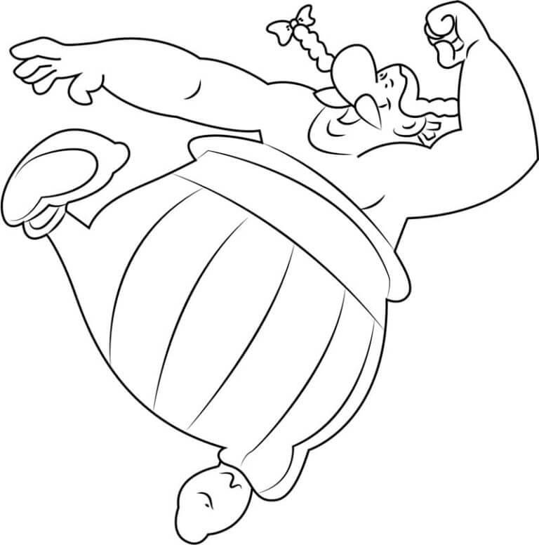 Warrior With Incredible Physical Strength coloring page