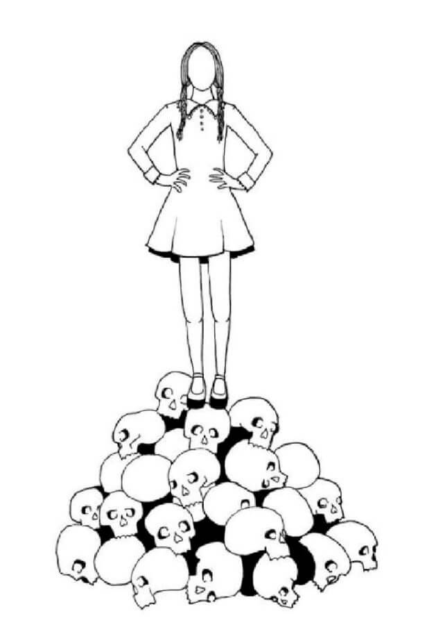 Wednesday Addams Stands On Turtles