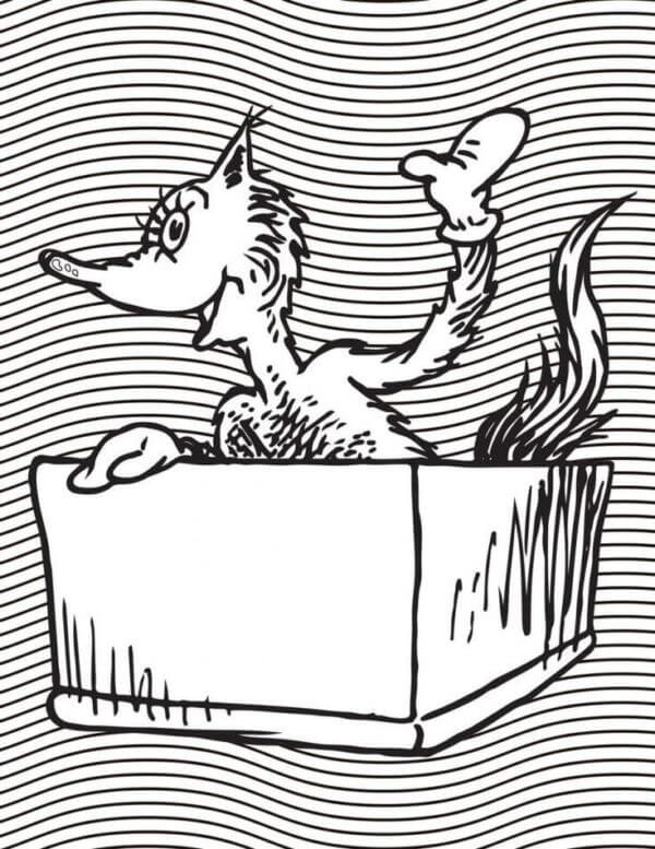 Dr. Seuss Fox in Socks Coloring Pages