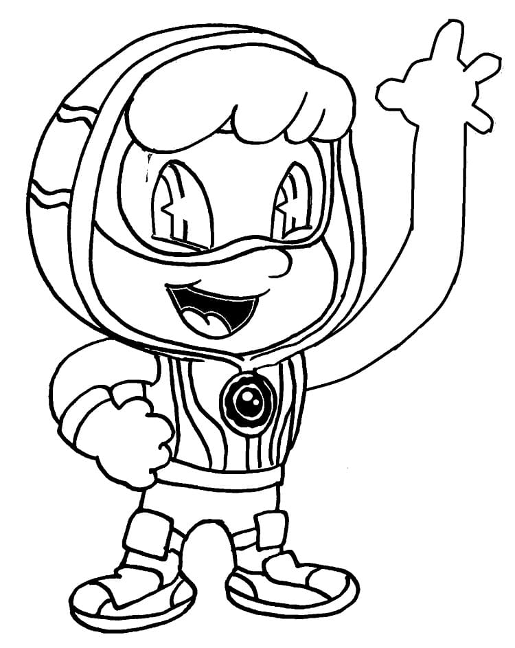 Action Pack Clay coloring page