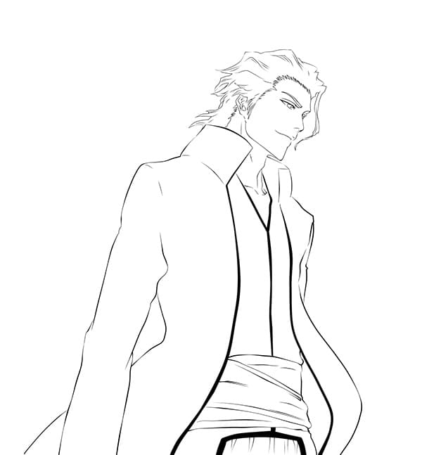 Aizen Sosuke from Bleach coloring page - Download, Print or Color ...