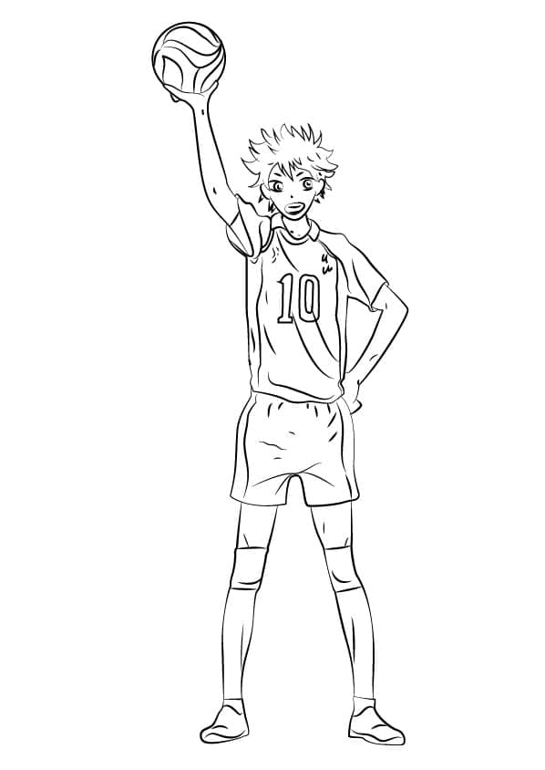 Amazing Shoyo Hinata coloring page