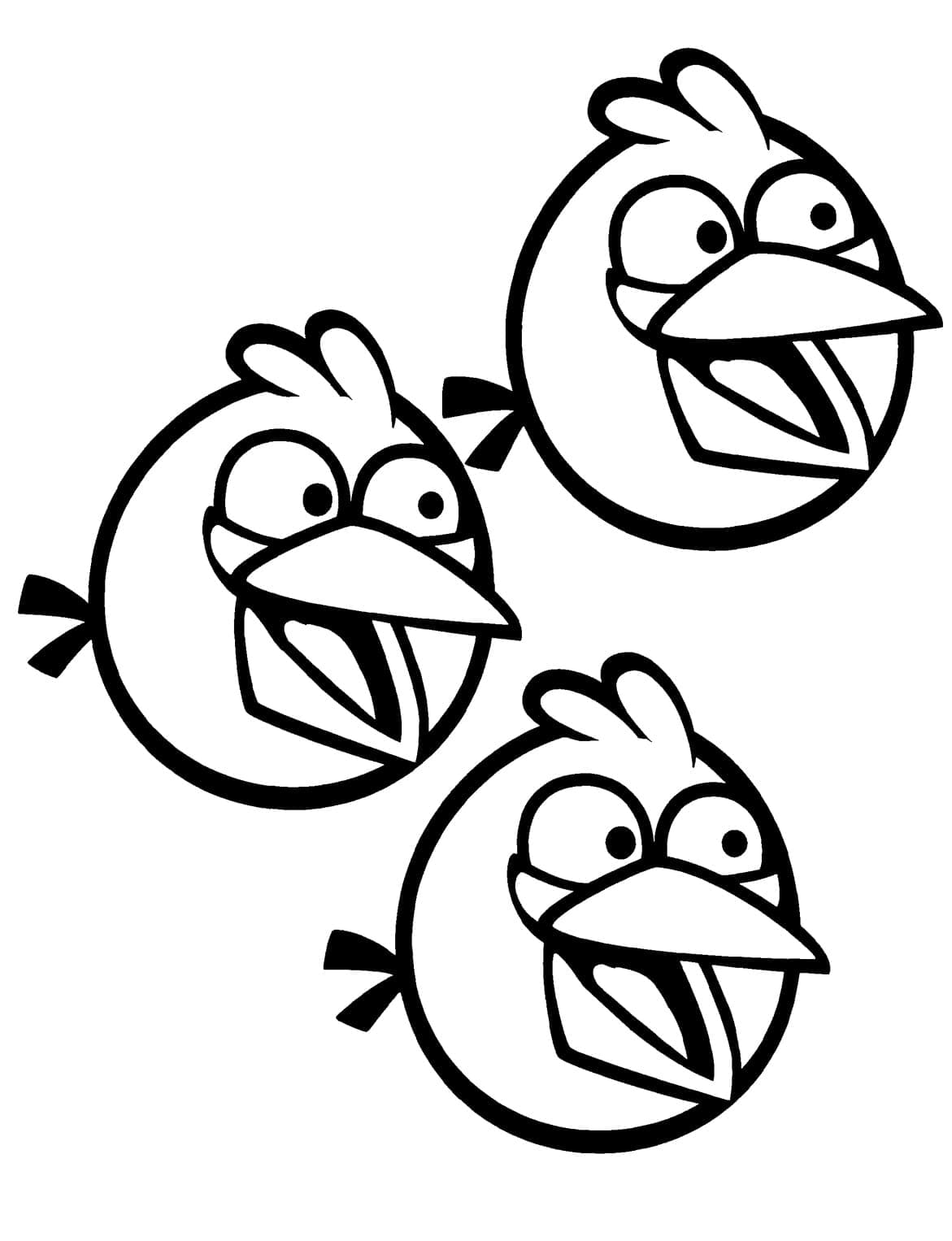 Angry Birds Blue Birds coloring page - Download, Print or Color Online ...