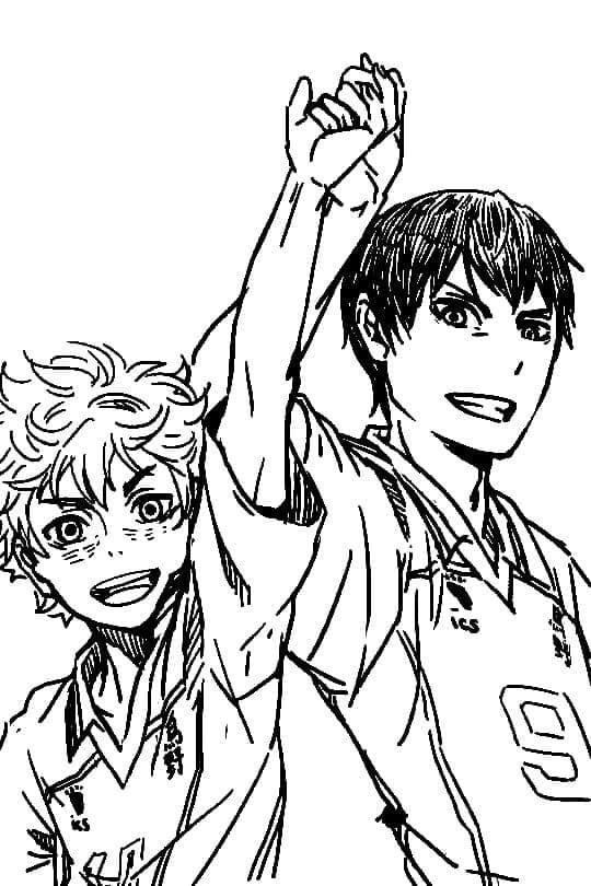 Anime Haikyuu coloring page