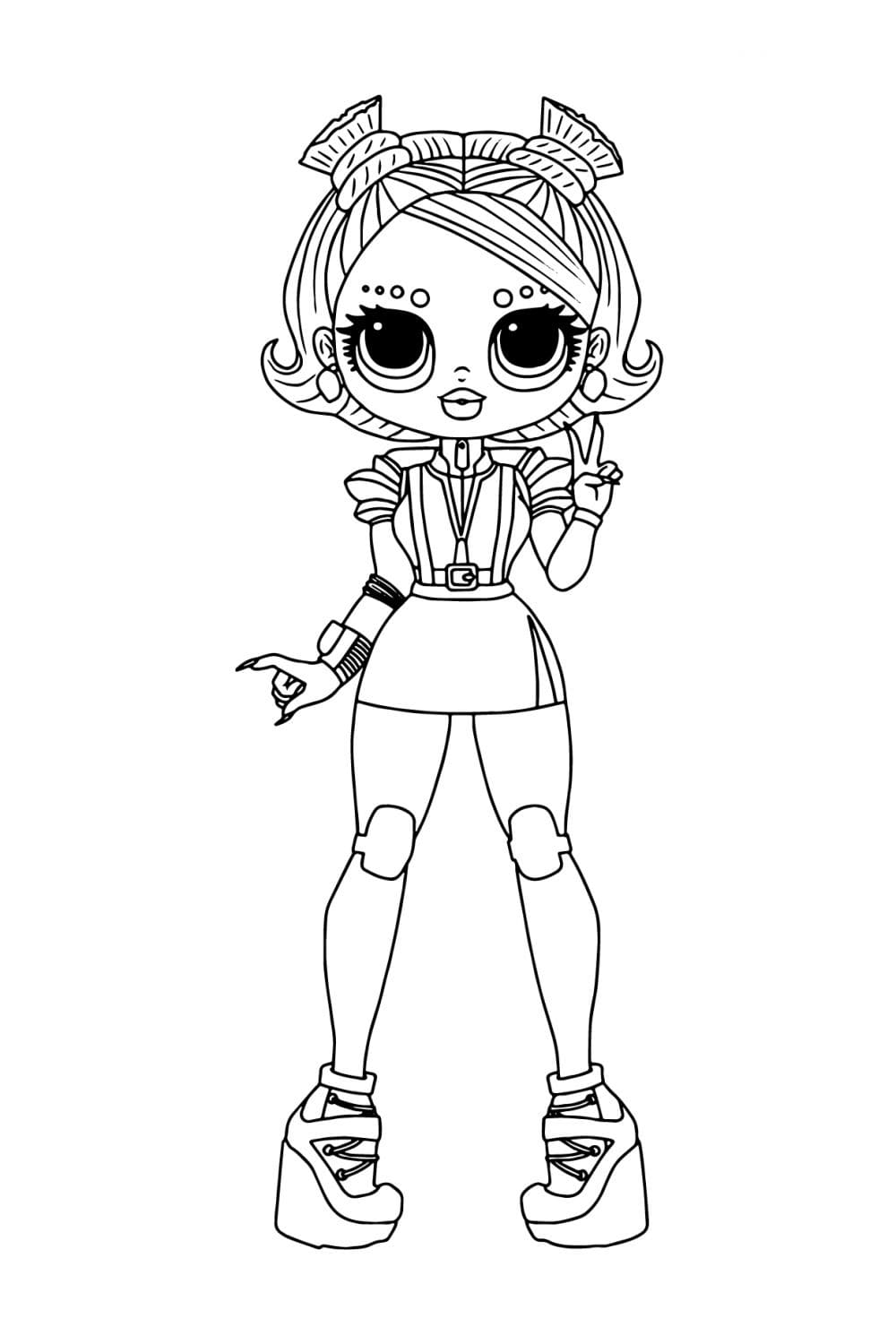 Baby Stellar LOL OMG coloring page