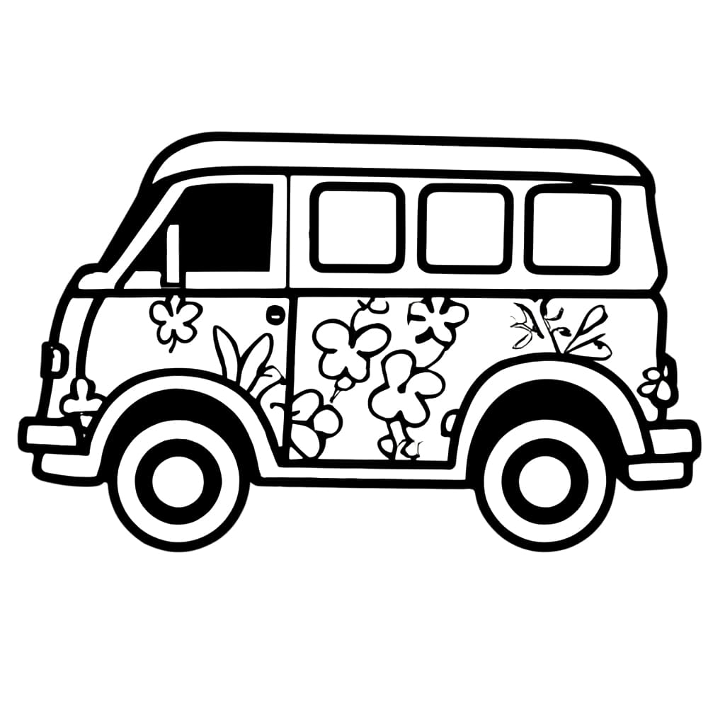 Beautiful Van coloring page