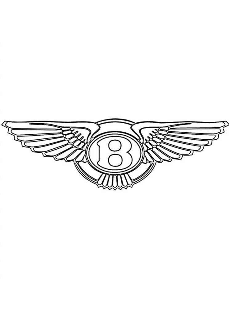 Bentley Logo coloring page - Download, Print or Color Online for Free