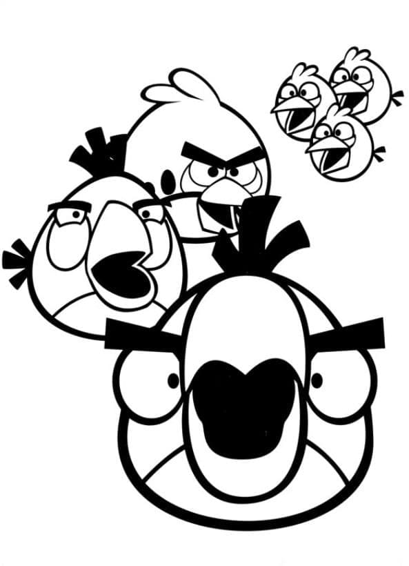 Birds from Angry Birds coloring page - Download, Print or Color Online ...