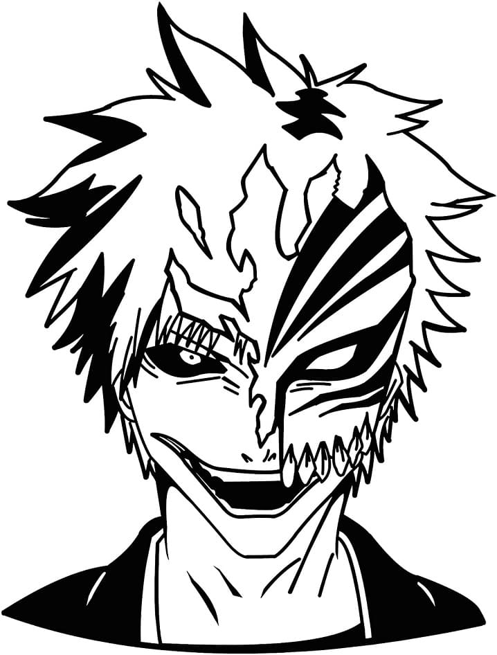 Bleach Ichigo Hollow coloring page - Download, Print or Color Online ...