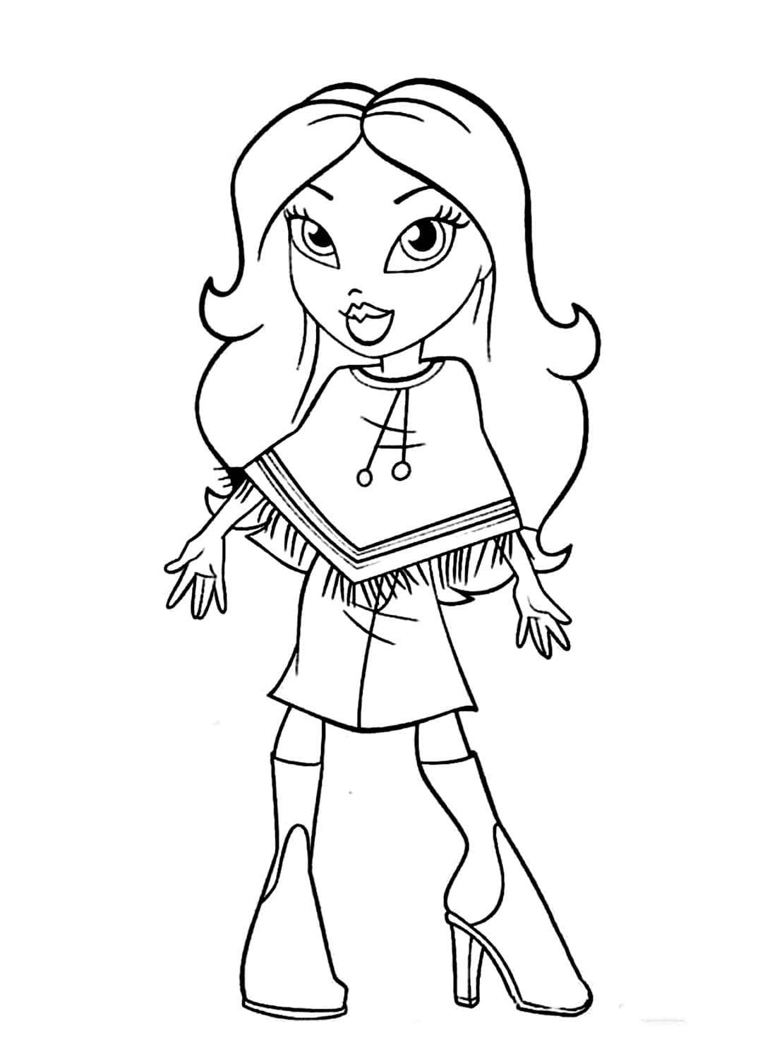 Bratz Sasha coloring page - Download, Print or Color Online for Free