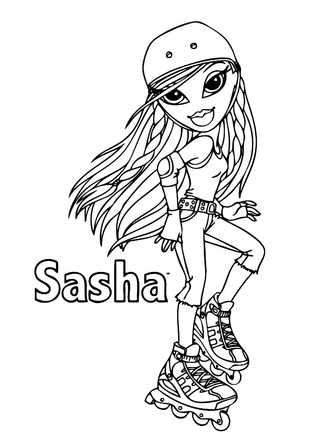 Bratz Skater coloring page