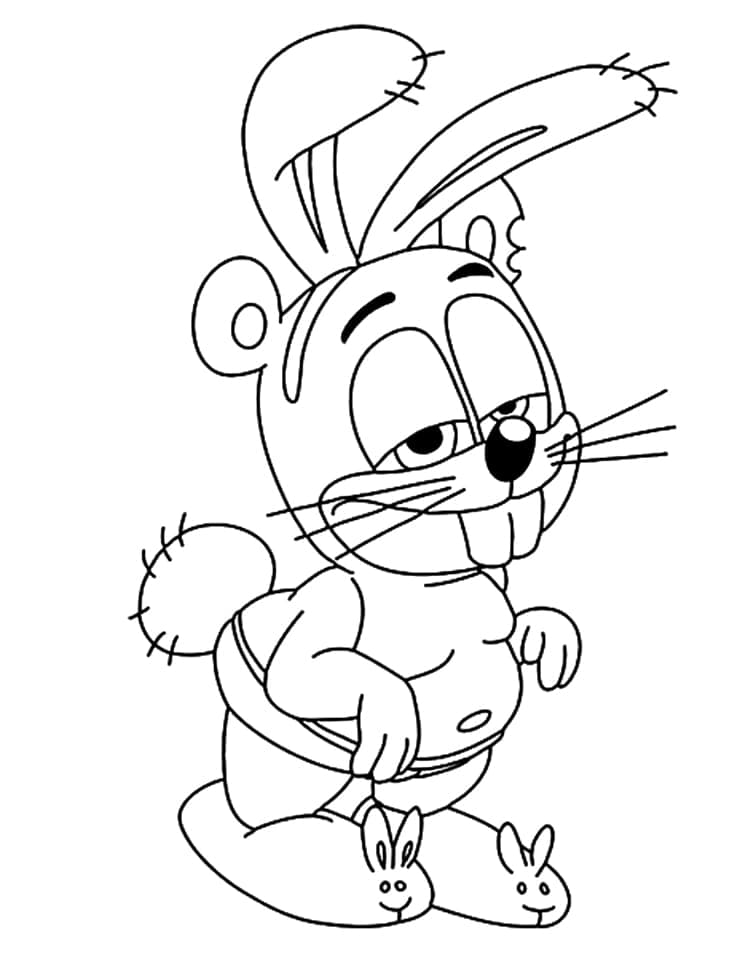 Bunny Gummy Bear coloring page