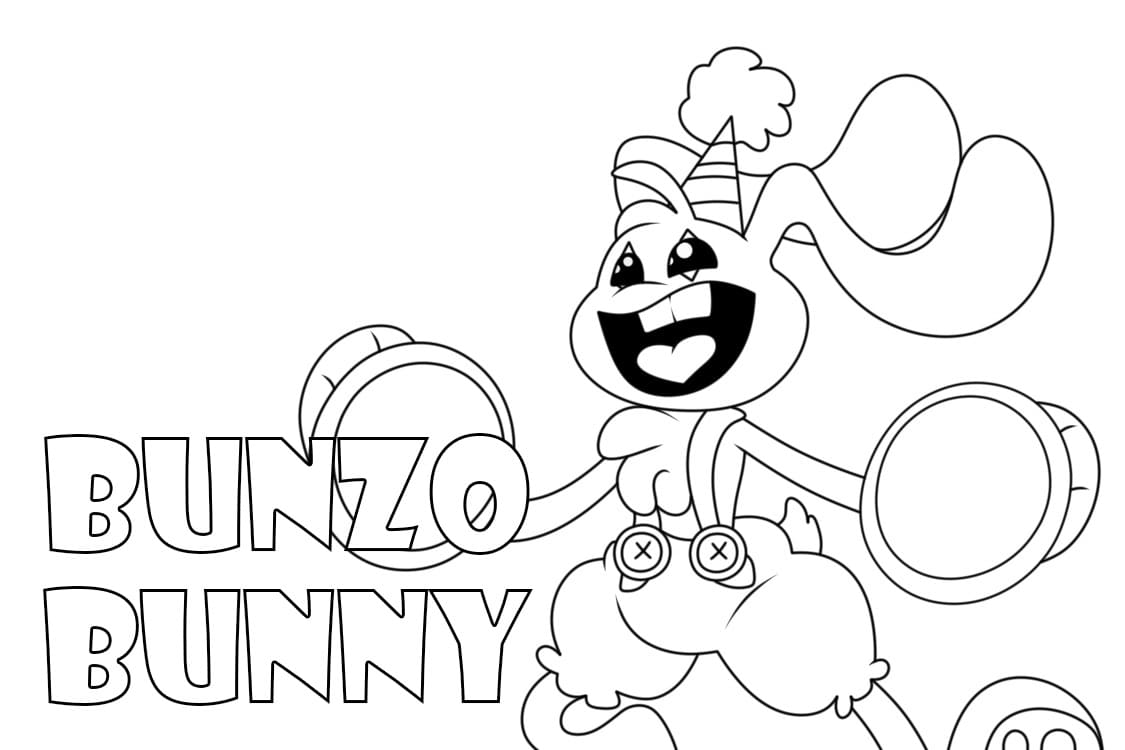 Bunzo Bunny Free coloring page