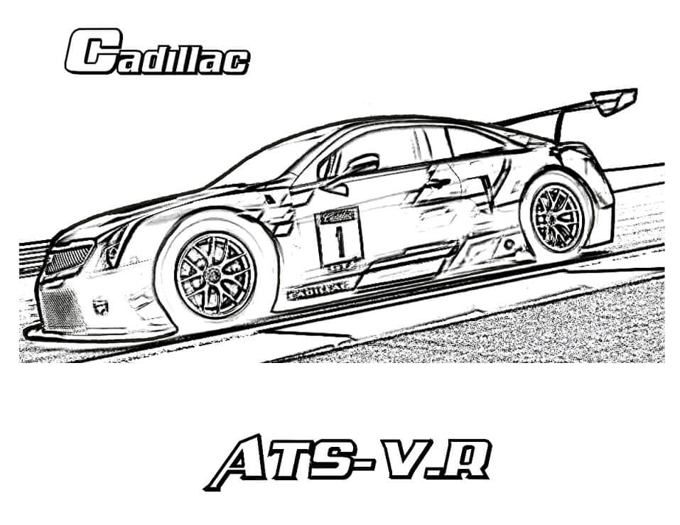 Cadillac ATS Vr coloring page