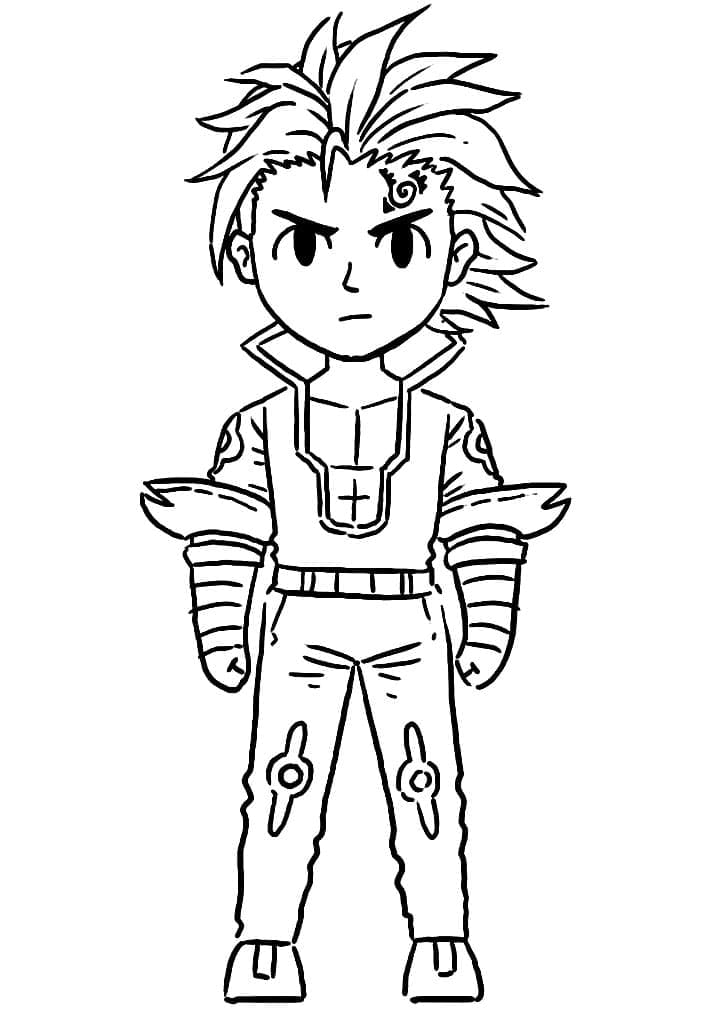 Chibi Zeldris coloring page