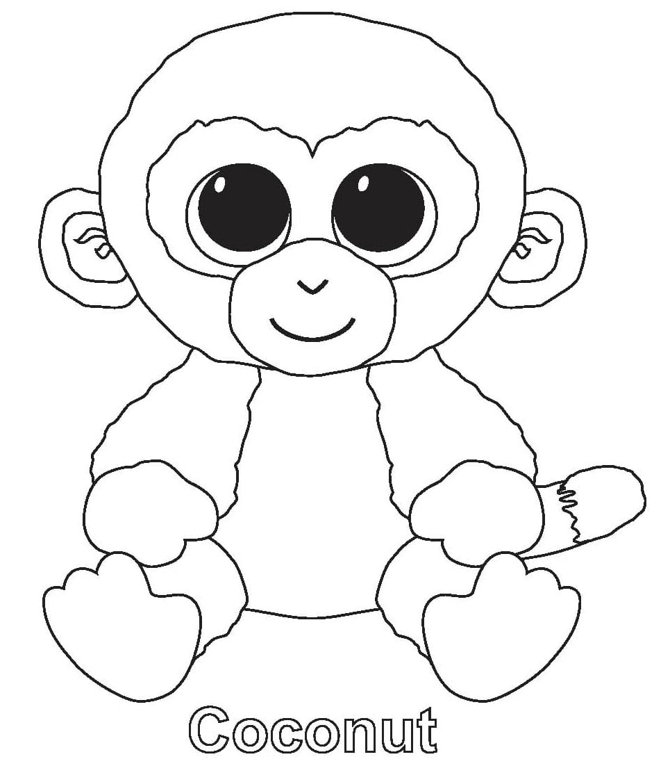 Coconut Beanie Boo coloring page - Download, Print or Color Online for Free
