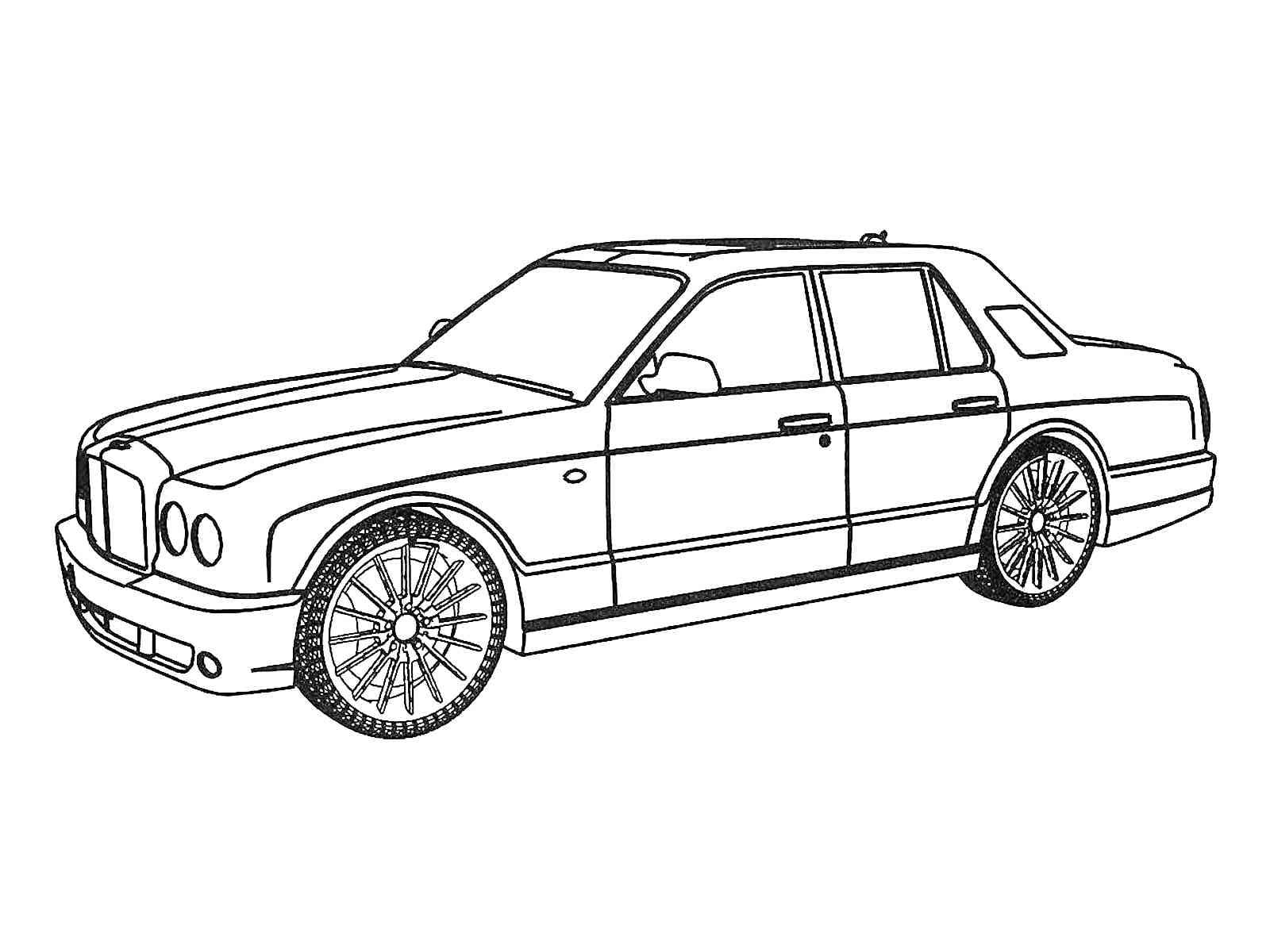 Cool Bentley coloring page