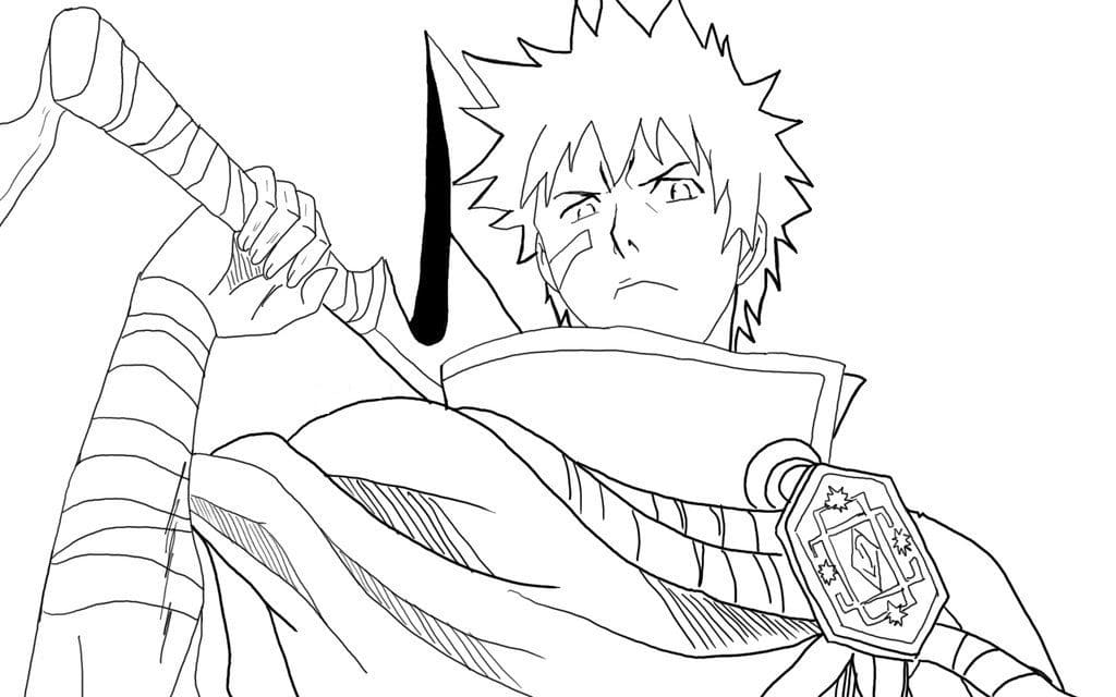 Cool Kurosaki Ichigo coloring page