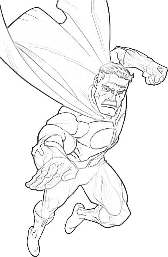 Cool Omni-man coloring page