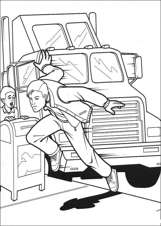 Cool Peter Parker coloring page