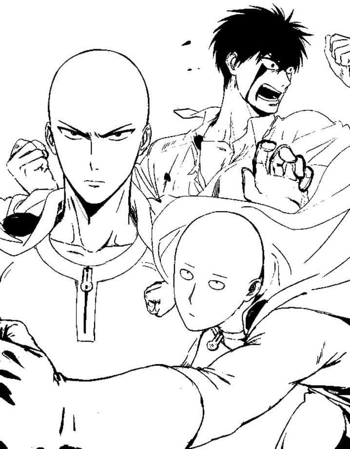 One Punch Man coloring pages