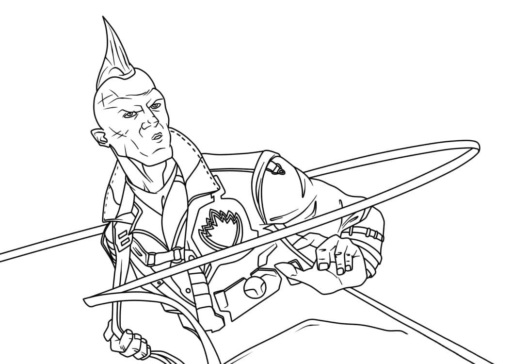 Cool Yondu Udonta coloring page